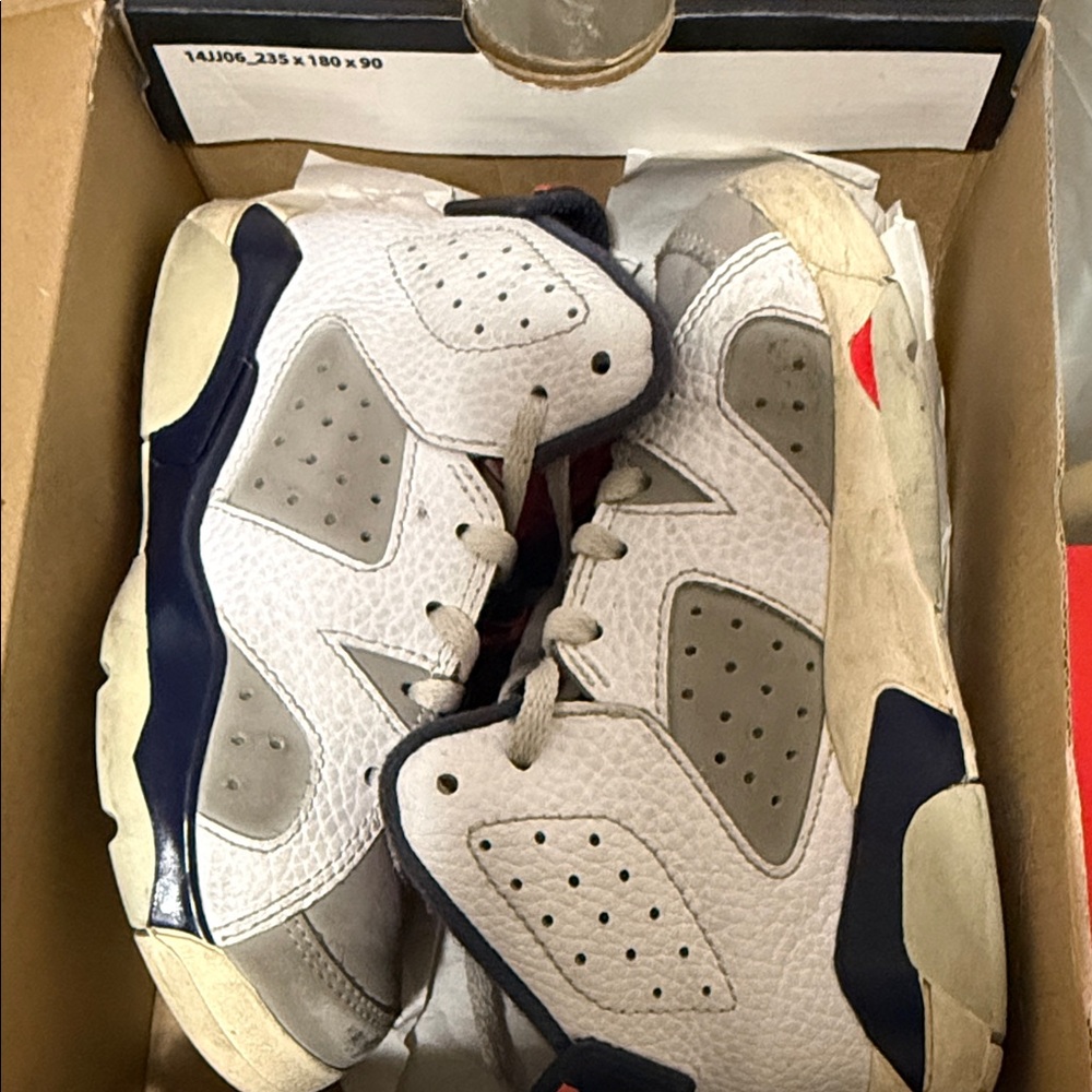 Jordan Kids Sneakers White and Navy